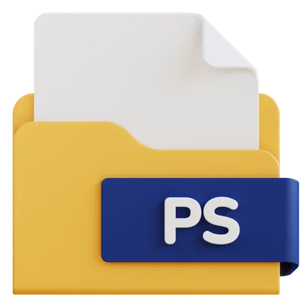 Ps File  3D Icon