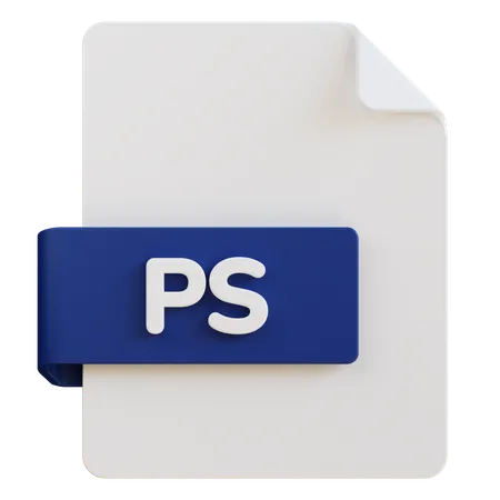 Ps File  3D Icon