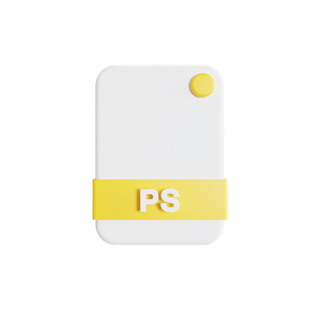 Ps File  3D Icon