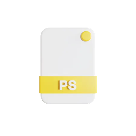 Ps File  3D Icon