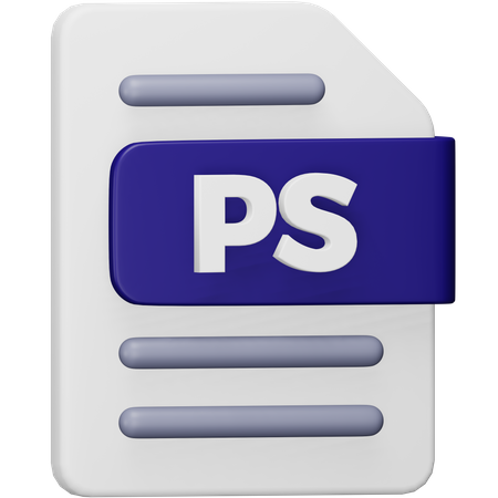 Ps File  3D Icon