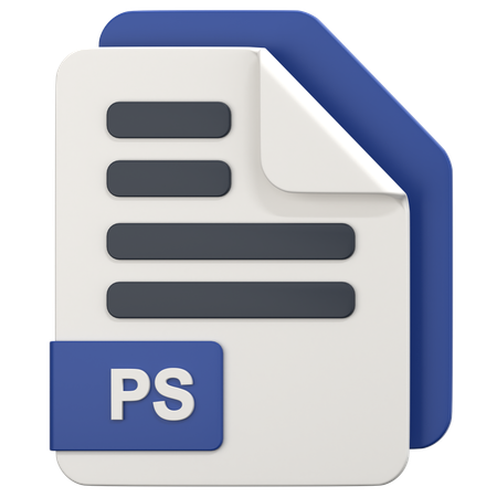 Ps File  3D Icon