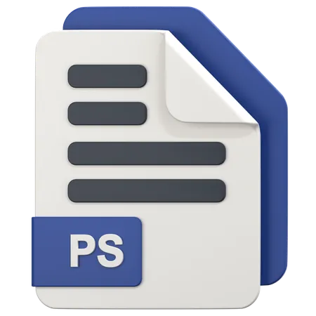 Ps File  3D Icon