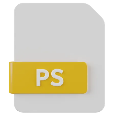 PS File  3D Icon