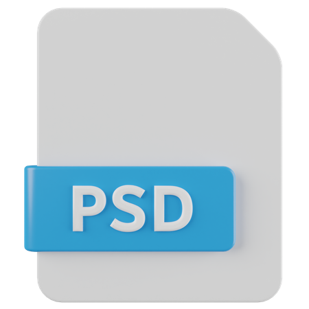 PSD File 3D Icon