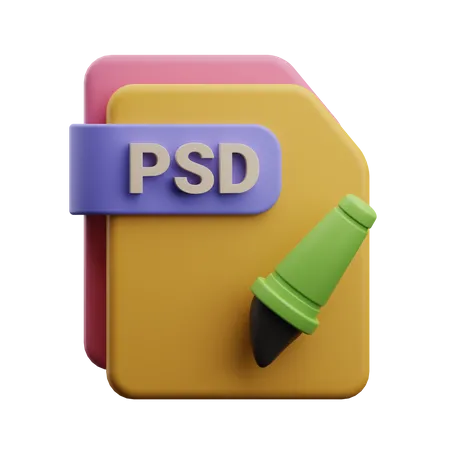 Psd File 3D Icon