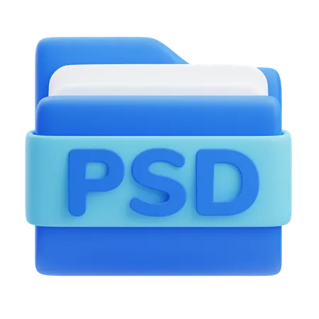 Psd Folder  3D Icon