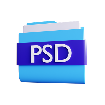 Psd Folder  3D Icon