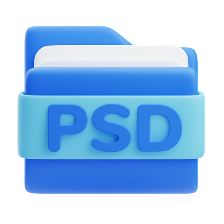 Psd Folder  3D Icon