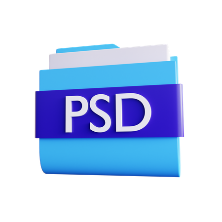 Psd Folder  3D Icon