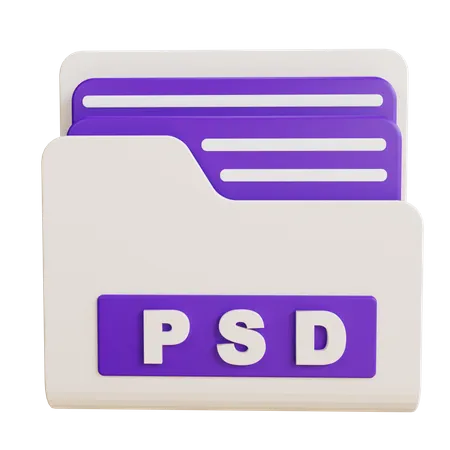 PSD Folder  3D Icon