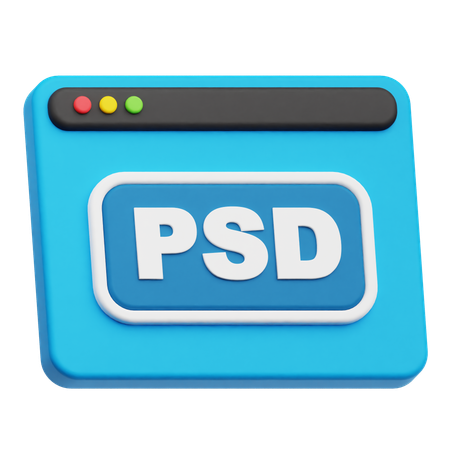 Psd Website  3D Icon