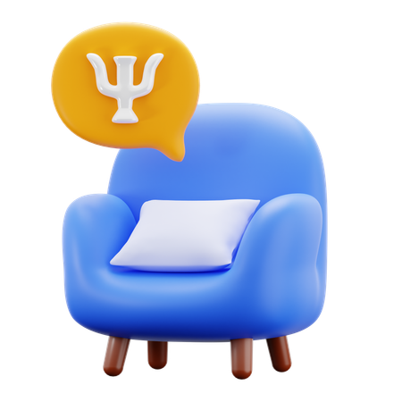 Psychiatrist Chair  3D Icon