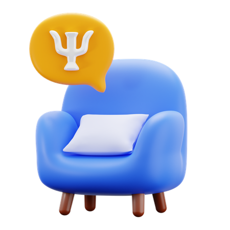 Psychiatrist Chair  3D Icon