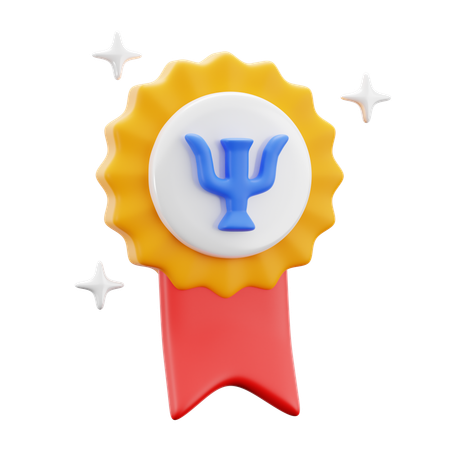 Psychiatrist Medal  3D Icon