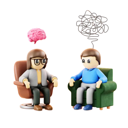 Psychiatrist Therapy  3D Icon