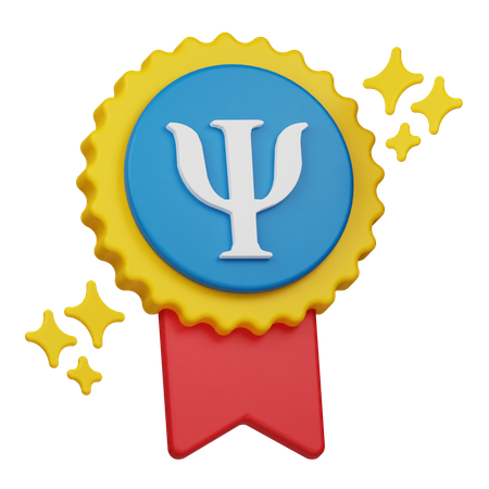 Psychologie-Medaille  3D Icon