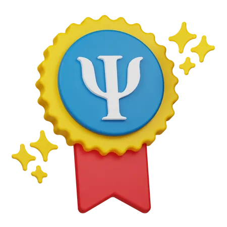 Psychologie-Medaille  3D Icon