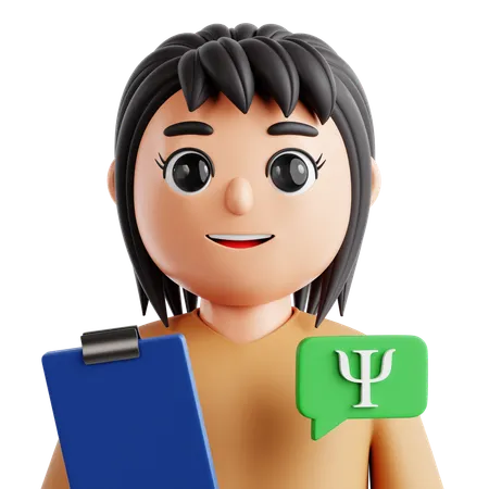 Psychologist  3D Icon