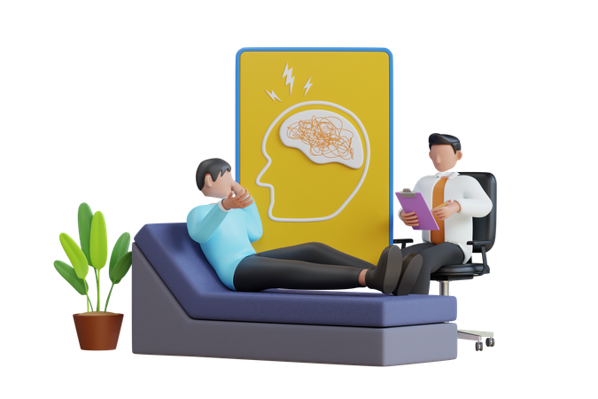 Psychologist service 3D Icon