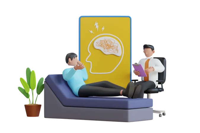 Psychologist service  3D Illustration