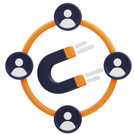 Public aimant  3D Icon