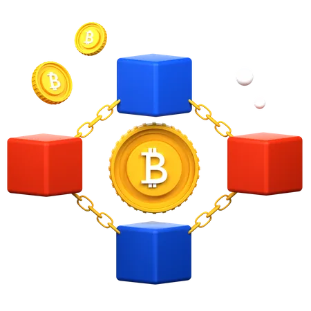 Public Blockchain  3D Icon