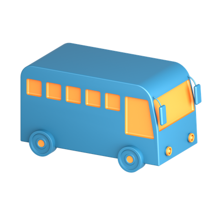 Public Bus  3D Icon