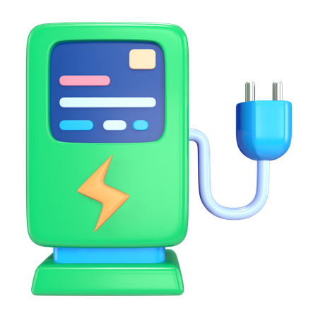 Public Charging Station  3D Icon