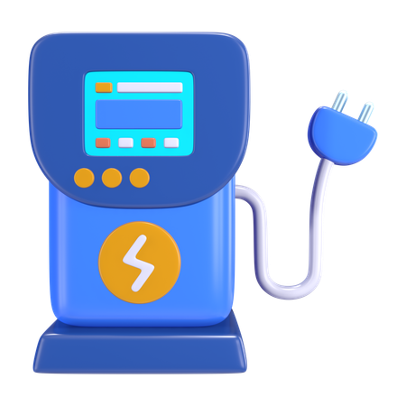 Public Charging Station  3D Icon