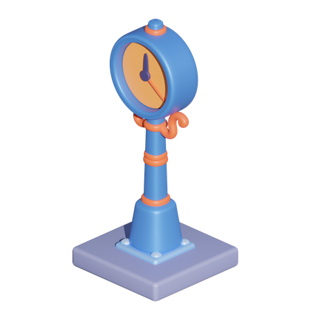 Public Clock  3D Icon