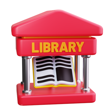 Public Library  3D Icon