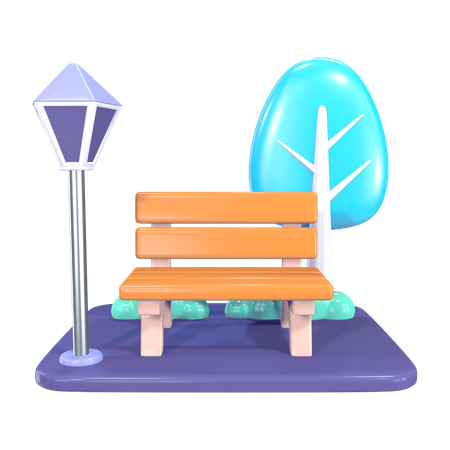Public Park  3D Icon