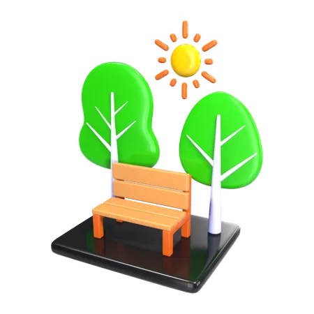 Public Park  3D Icon