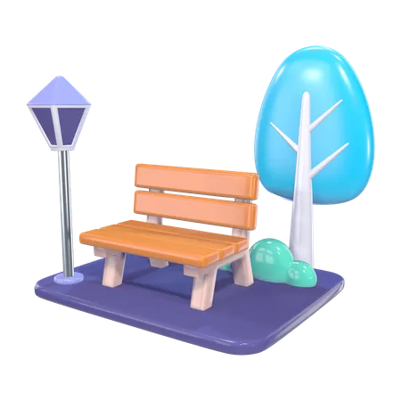 Public Park  3D Icon