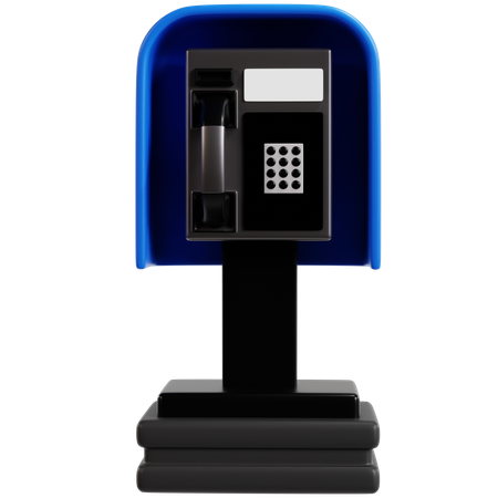 Public Payphone  3D Icon