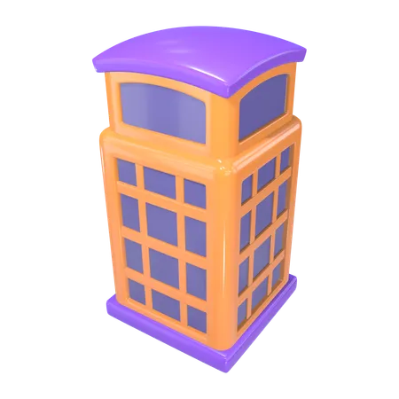 公衆電話  3D Icon