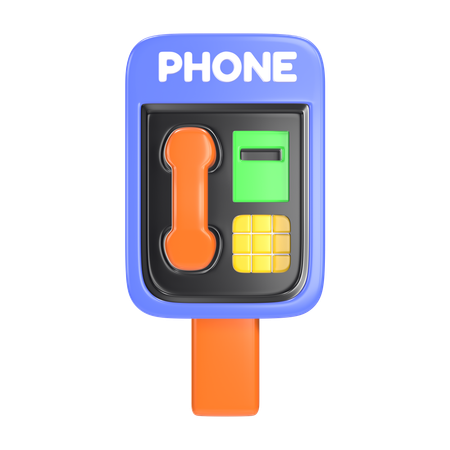 Public Phone  3D Icon