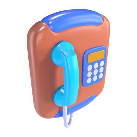 Public Phone  3D Icon