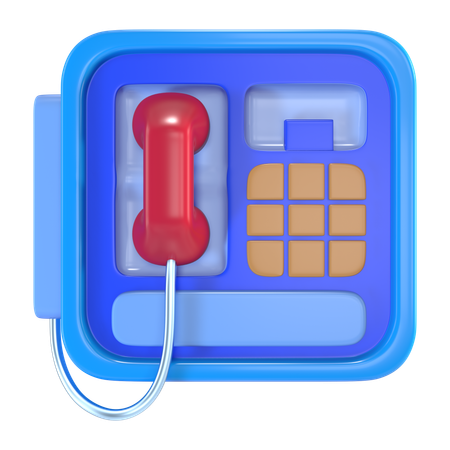 Public Phone  3D Icon