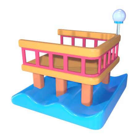 Public Pier  3D Icon
