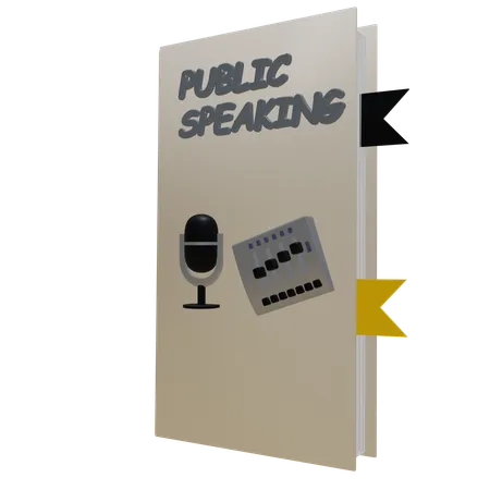 Public Speaking Book  3D Icon