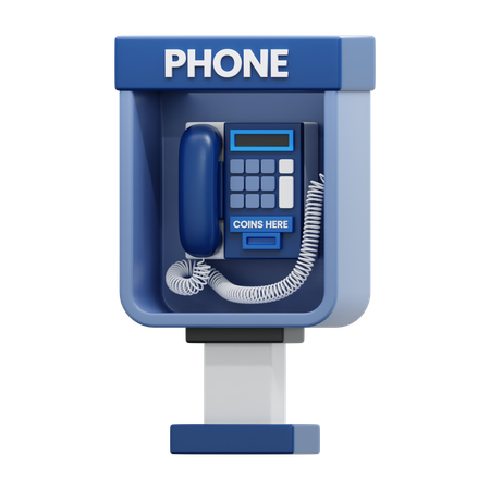 Public Telephone  3D Icon