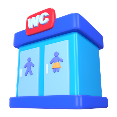 公衆トイレ  3D Icon