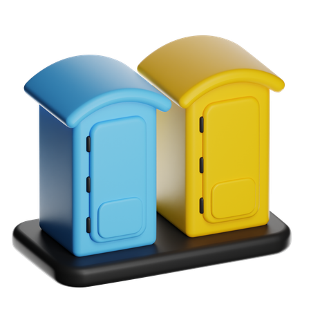 公衆トイレ  3D Icon