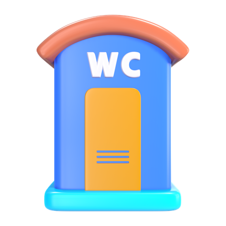 Public Toilet  3D Icon