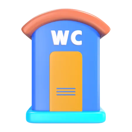 Public Toilet  3D Icon