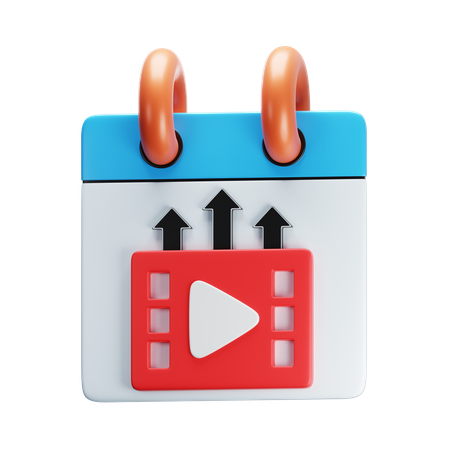 Publicação de vídeo  3D Icon