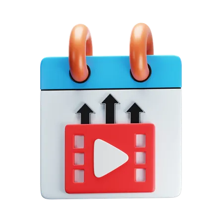 Publicação de vídeo  3D Icon