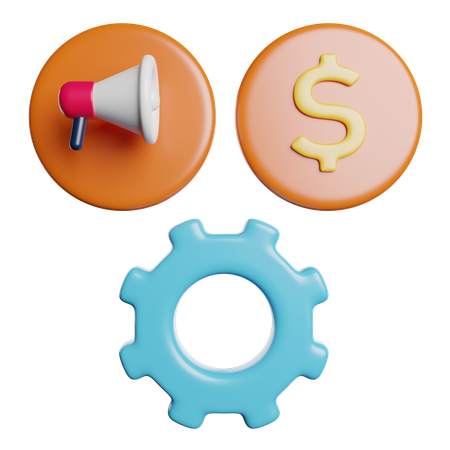 Publicidad  3D Icon